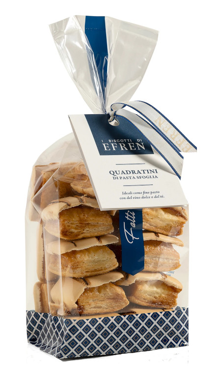 Quadratini di pasta sfoglia I dolci di Efren