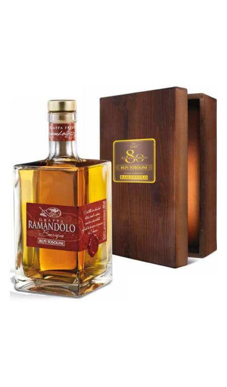Grappa Ramandolo Decanter Bepi Tosolini Cassa Legno