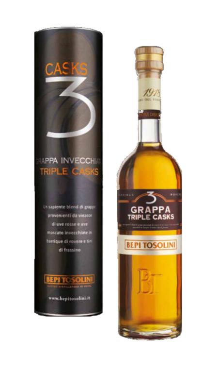 Grappa Invecchiata Triple Casks Bepi Tosolini Astuccio