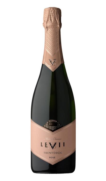 Spumante Metodo Classico Trento Doc Rosé Extra Brut Millesimato 2021 Levii
