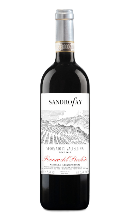 Sforzato di Valtellina Docg Ronco del Picchio 2019 Fay Sandro
