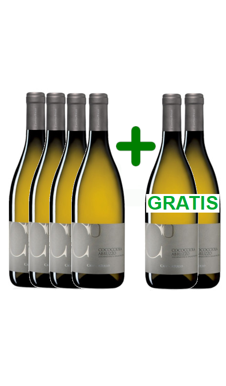 Promo 4+2 OMAGGIO Cococciola Abruzzo 2023 Cantina Tollo! 6 bottiglie al prezzo di 4